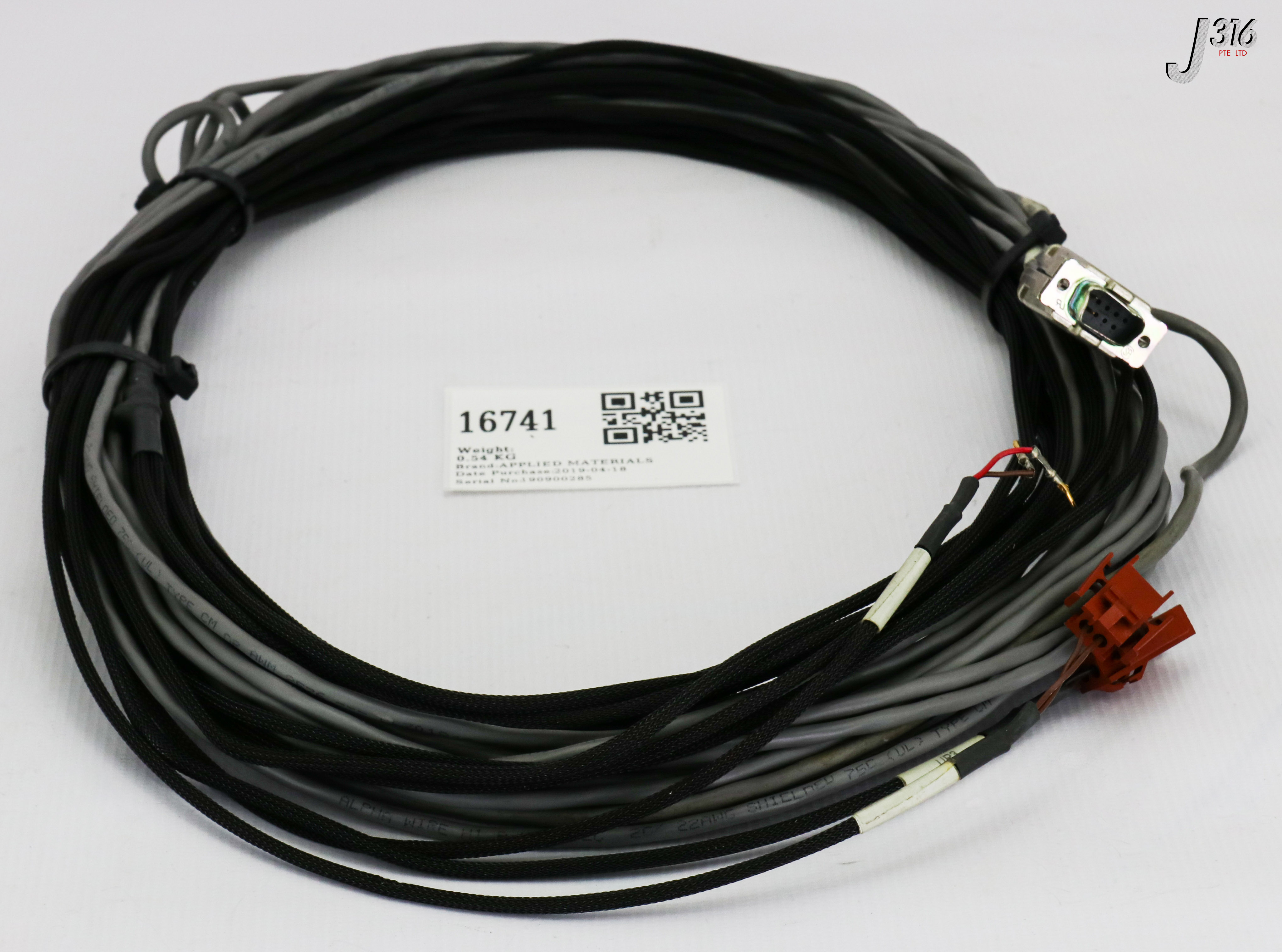 16741 APPLIED MATERIALS HARNESS INTERLOCK MW CONTROL,GIGA-FILL